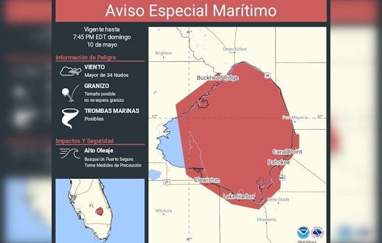 Lake Okeechobee Boaters Urged To Race For Harbor As Waterspout Threat Looms
