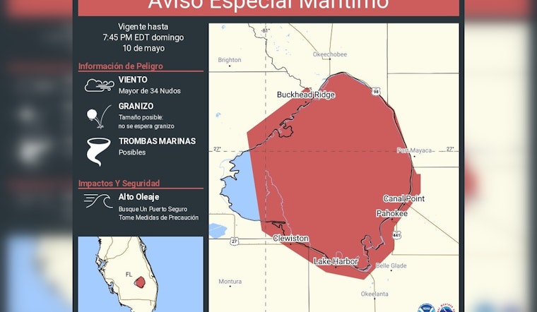 Lake Okeechobee Boaters Urged To Race For Harbor As Waterspout Threat Looms