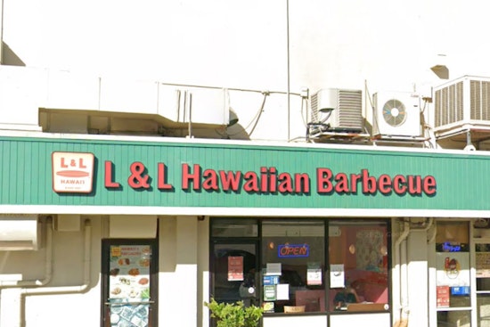L&L Plate-Lunch Giant Muscles Into Ala Moana Food Court