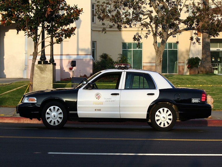 LAPD Detains Crowd Near Hollywood Hills Homes