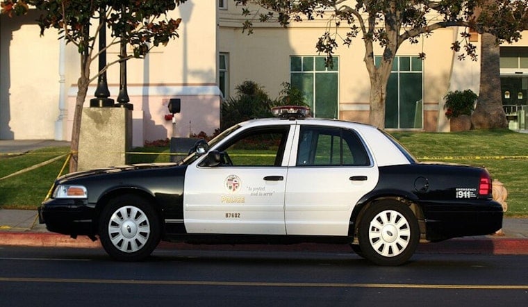 LAPD Detains Crowd Near Hollywood Hills Homes