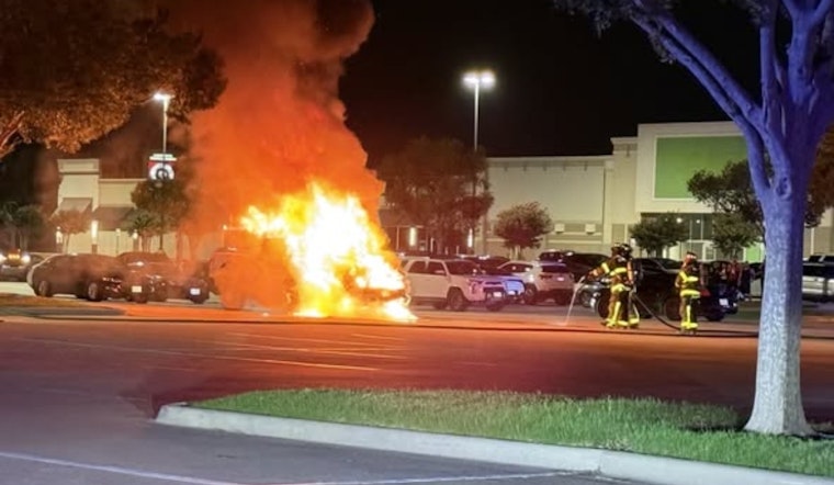 Lewisville Gun-Waving Chaos Ends With Car Fire, Two Arrested
