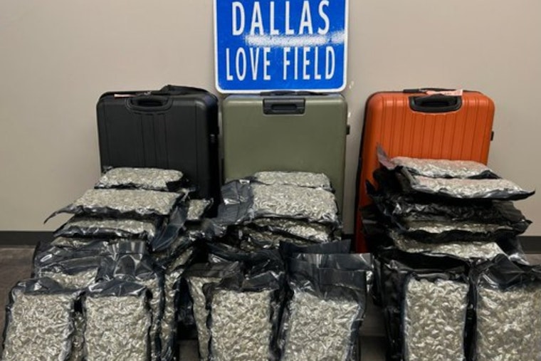 Love Field Bust: Split Suitcase Leads Dallas Cops To 75 Pounds Of Pot