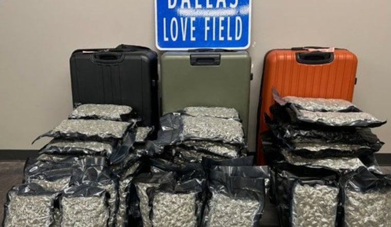 Love Field Bust: Split Suitcase Leads Dallas Cops To 75 Pounds Of Pot