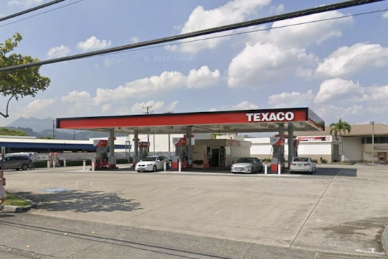 Masked Cleaver Crook Rolls Out of Kailua Texaco on Skateboard