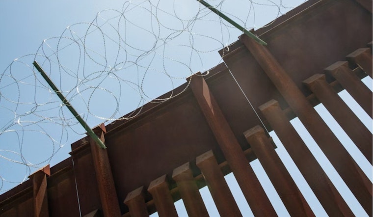 Matte-Black Border Wall Muscles Into View Across From El Paso