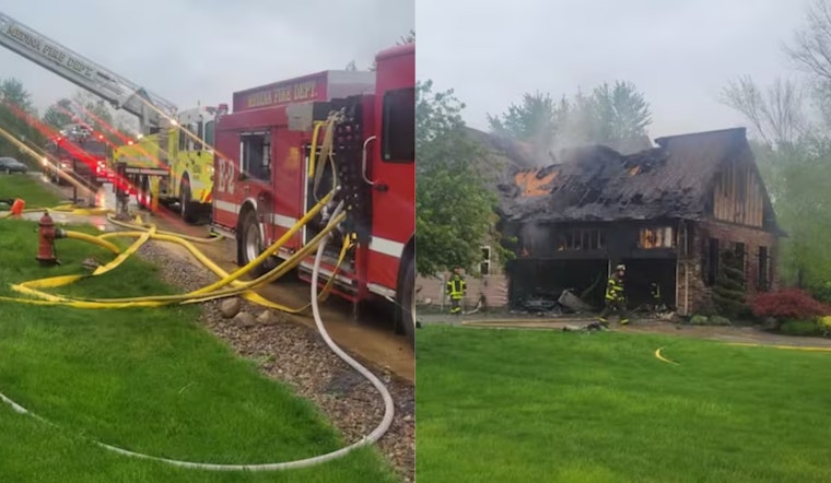 Medina Fire Hero Trapped In Stairwell As Ceiling Comes Crashing Down