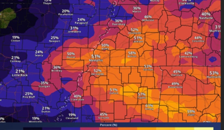 Memphis Braces for Late-Night Storms Bringing a Rain-Soaked Wednesday