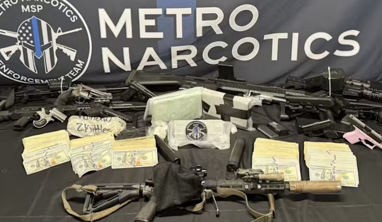 Metro Detroit Fentanyl Sweep Nabs 14 Guns And Nearly 8 Pounds Of Dope