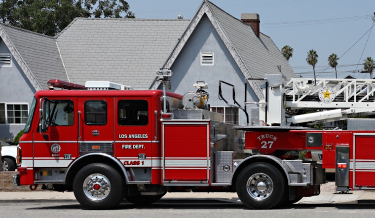 Mid‑Wilshire Apartment Fire on Lindenhurst Ave