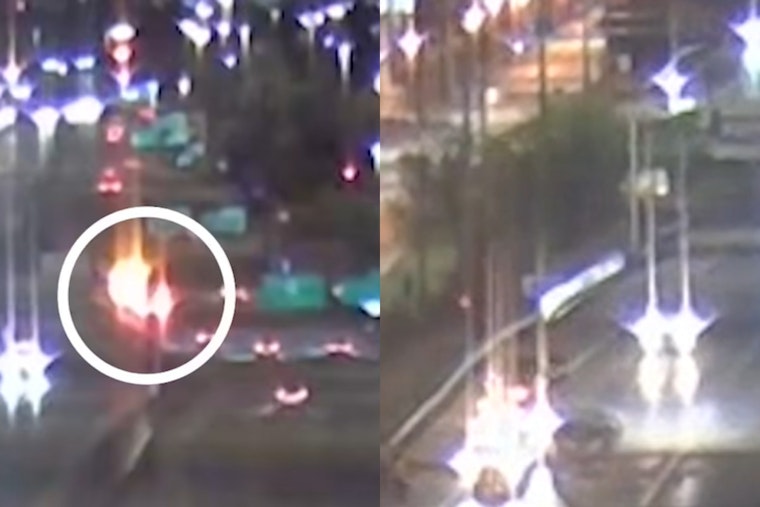 VIDEO: Midnight Mayhem On I-90 As Two ODOT Crews Get Hit In Euclid