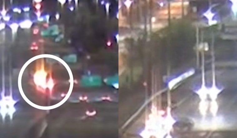 VIDEO: Midnight Mayhem On I-90 As Two ODOT Crews Get Hit In Euclid