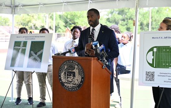 Moreno Mounts Blitz to Fix Battered Morris Jeff Stadium in Algiers