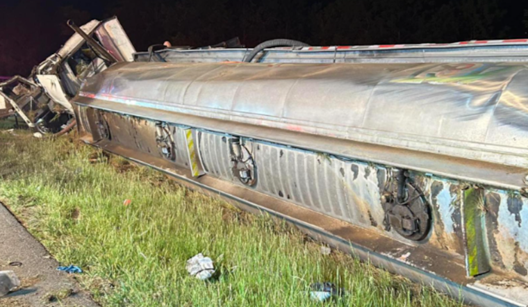 Mount Airy I-70 Tanker Flip Kills Driver, Dumps Diesel Across Lanes