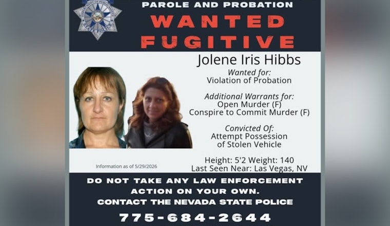 Nevada Parole Cops Hunt Las Vegas Fugitive Jolene Hibbs On Murder Warrants