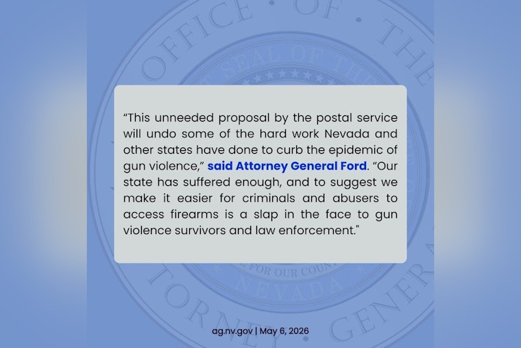 Nevada's Top Cop Goes to War Over USPS Handgun Plan
