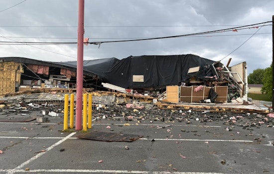 New Tazewell Lumber Building Crumples After Fierce Storm Knocks Out Power