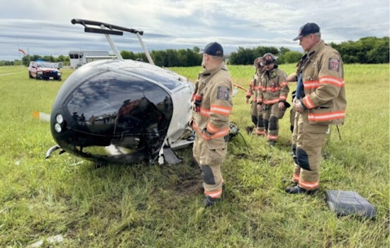 North Fort Worth Chopper Topples Near Texas Motor Speedway, Two Hurt