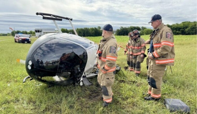 North Fort Worth Chopper Topples Near Texas Motor Speedway, Two Hurt