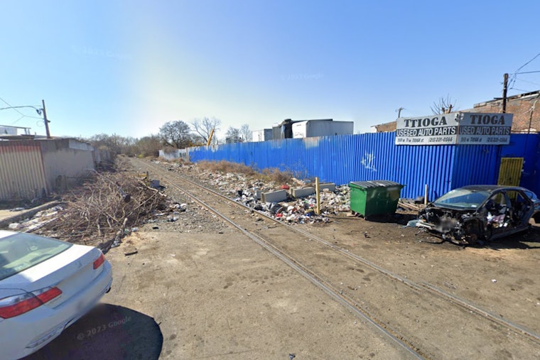 North Philly Freight Train Shreds Pile of Rogue Tires Near Tioga Tracks