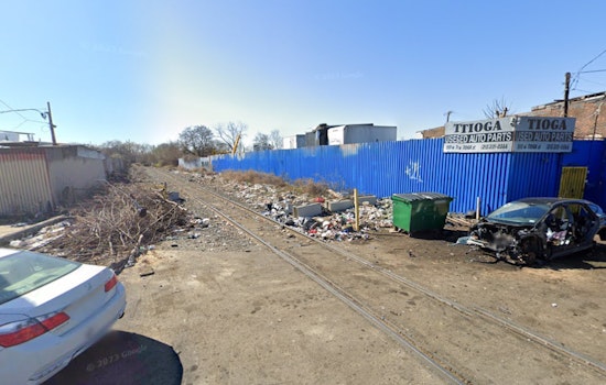 North Philly Freight Train Shreds Pile of Rogue Tires Near Tioga Tracks