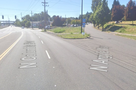 North Portland Rollover Crash With Power Lines Shuts Columbia Boulevard