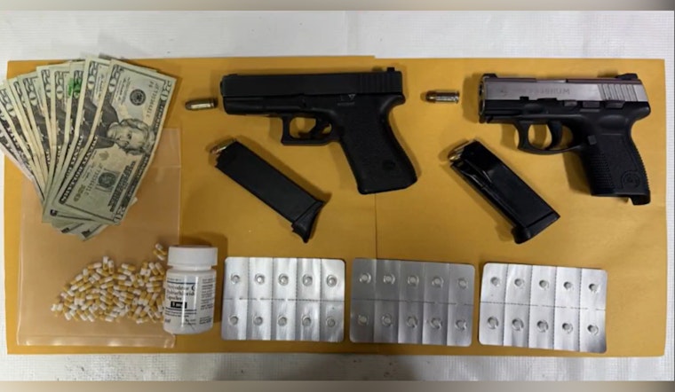 North Sacramento Cops Nab Duo After Foot Chase, Seize Loaded Guns and 100 Oxy Pills
