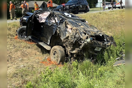 OHP Cruiser Flips Repeatedly in SH-9 Crash That Injures Trooper