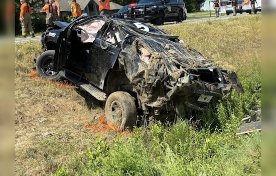 OHP Cruiser Flips Repeatedly in SH-9 Crash That Injures Trooper