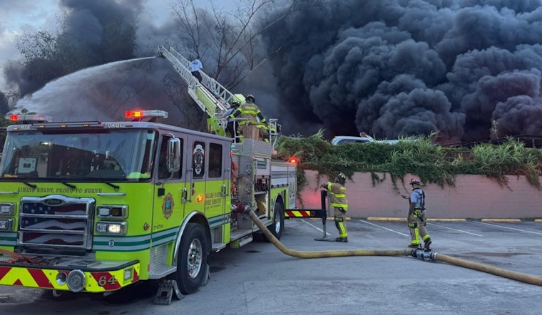 Opa-Locka Neighbors Gasp As Junkyard Inferno Turns Sky Jet-Black