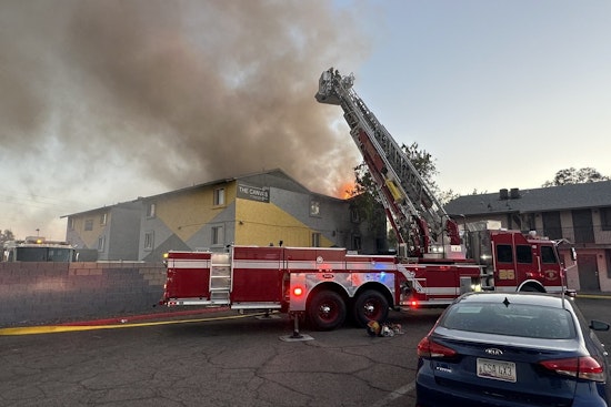 Phoenix Firefighters Drench Pre-Dawn Inferno After Apartment Blaze Goes Defensive