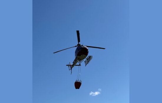 Pokegama Lake Grass Fire Prompts Helicopter Response