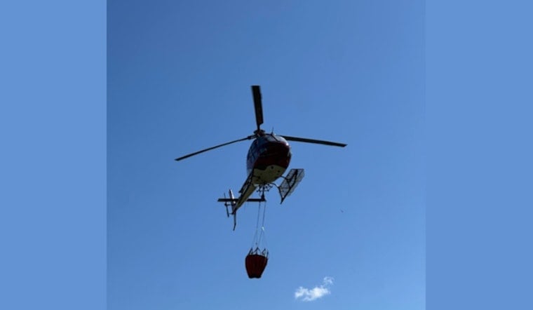Pokegama Lake Grass Fire Prompts Helicopter Response