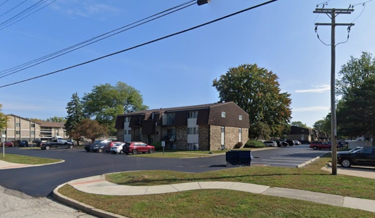 Pre-Dawn Balcony Blaze Rocks Harrison Township Apartment Building