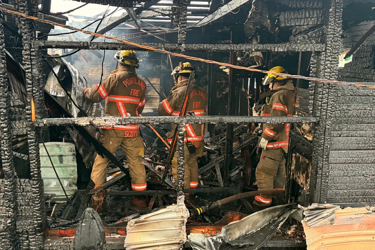 Pre-Dawn Inferno Guts Two Columbia River Floating Homes In North Portland