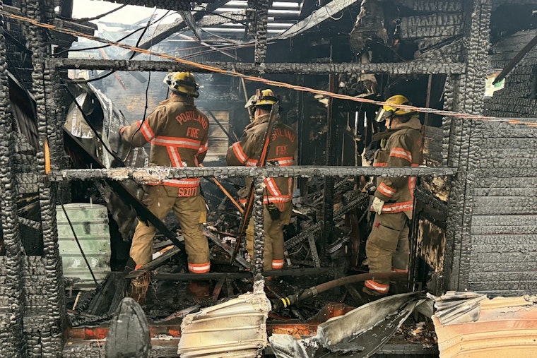 Pre-Dawn Inferno Guts Two Columbia River Floating Homes In North Portland