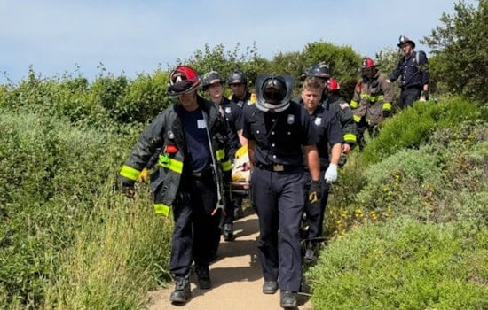 Presidio Cliff Drama As Fire Crews Hoist Stranded Hiker Above Battery Crosby