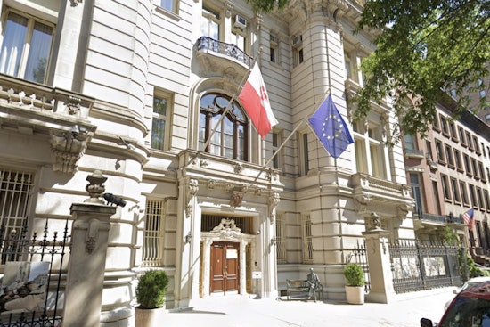 Red Paint Attack Soaks Polish Consulate On Madison Avenue
