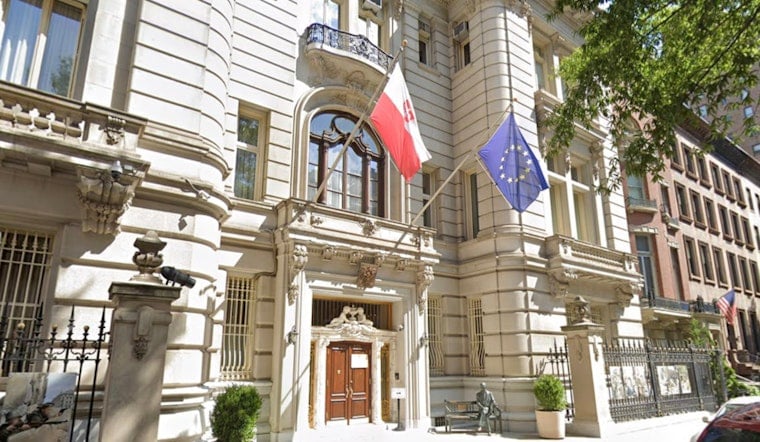 Red Paint Attack Soaks Polish Consulate On Madison Avenue