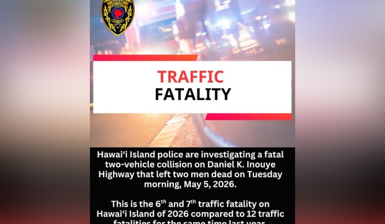 Two Dead in Head-On Crash on Saddle Road Near Hilo
