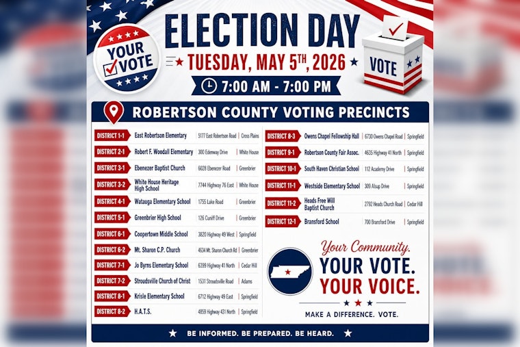 School Gyms, Church Halls Become Polling Hotspots Across Robertson County