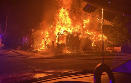 Second Alarm Inferno Keeps Firefighters Outside Belmont Home