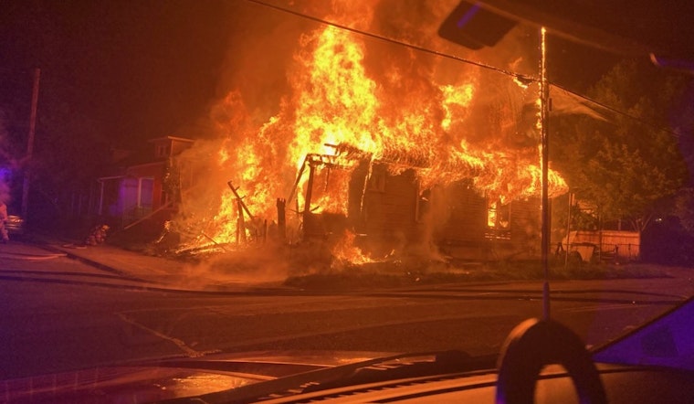Second Alarm Inferno Keeps Firefighters Outside Belmont Home