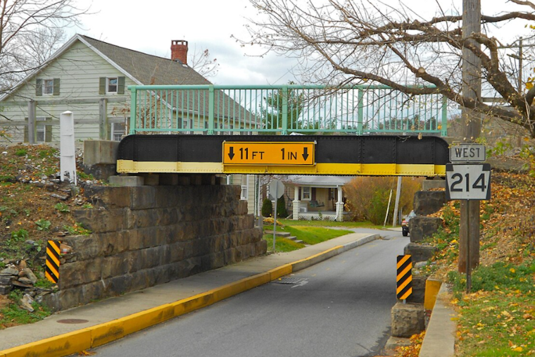 Seven Valleys’ Notorious Truck-Snaring Bridge Gets Hit One Day After Fix