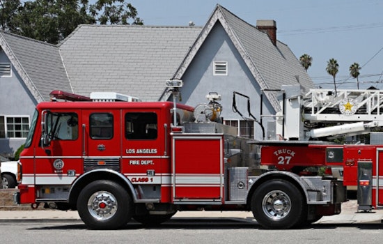 Sherman Oaks Apartment Building Fire, Crews On Scene