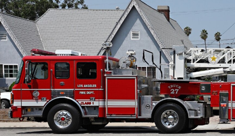 Sherman Oaks Apartment Building Fire, Crews On Scene