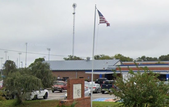 Shirtless Man With Billy Club Scales Interlachen School Fence During Lockdown