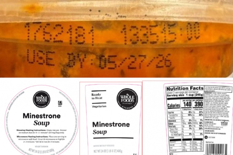 Shrimp Surprise In Minestrone Sparks Whole Foods Soup Recall
