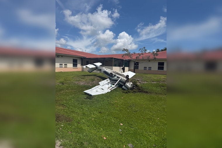 Small Plane Flips Onto Pembroke Pines Psych Hospital Grounds, Two Hurt