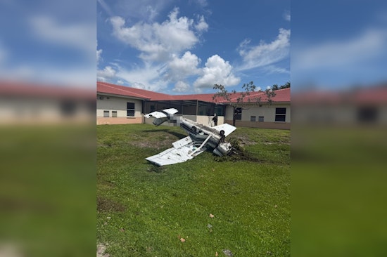 Small Plane Flips Onto Pembroke Pines Psych Hospital Grounds, Two Hurt